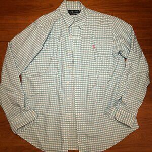 Ralph Lauren Vintage Button Down Checked Shirt Large